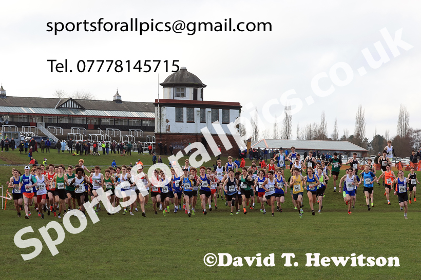 Mens Under-17s 2026 Northern Cross Country Champs., Pontefract Racecourse, Pontefract. Photo: David T. Hewitson/Sports for All Pics